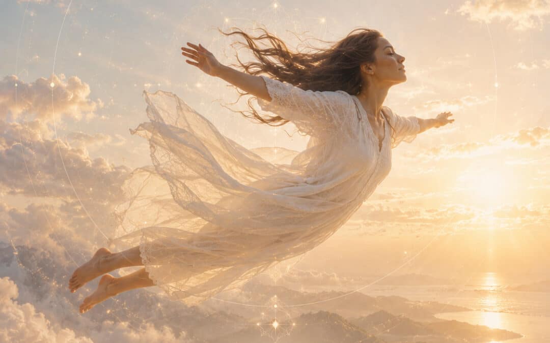 Mujer que vuela en sueños